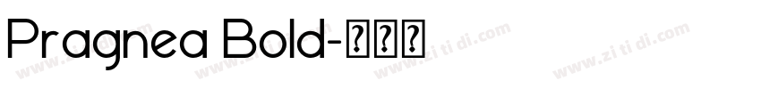 Pragnea Bold字体转换 Pragnea Bold字体转换